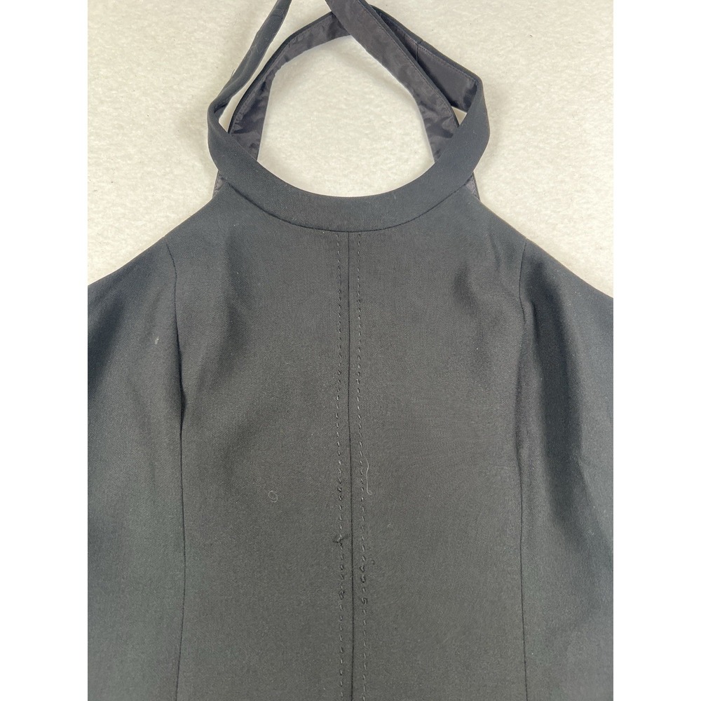 Elizabeth‎ James Black High Neck Halter Dress Size 6 - Picture 6 of 13